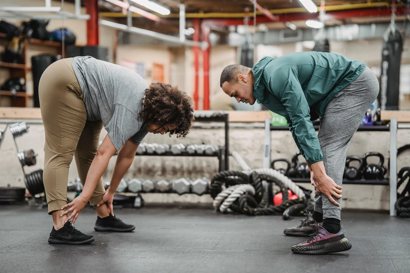 People training together
