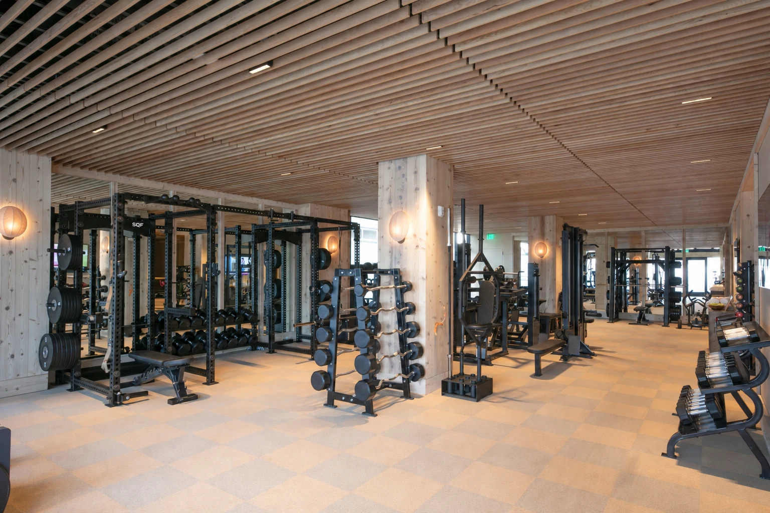 California five-star hotel fitness center