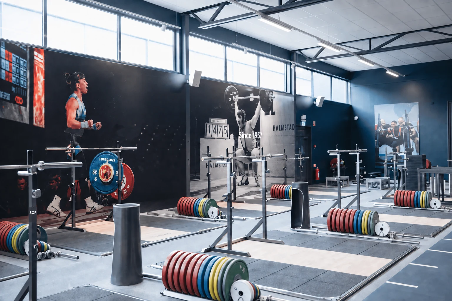 Strength stations at Eleiko Sports Center